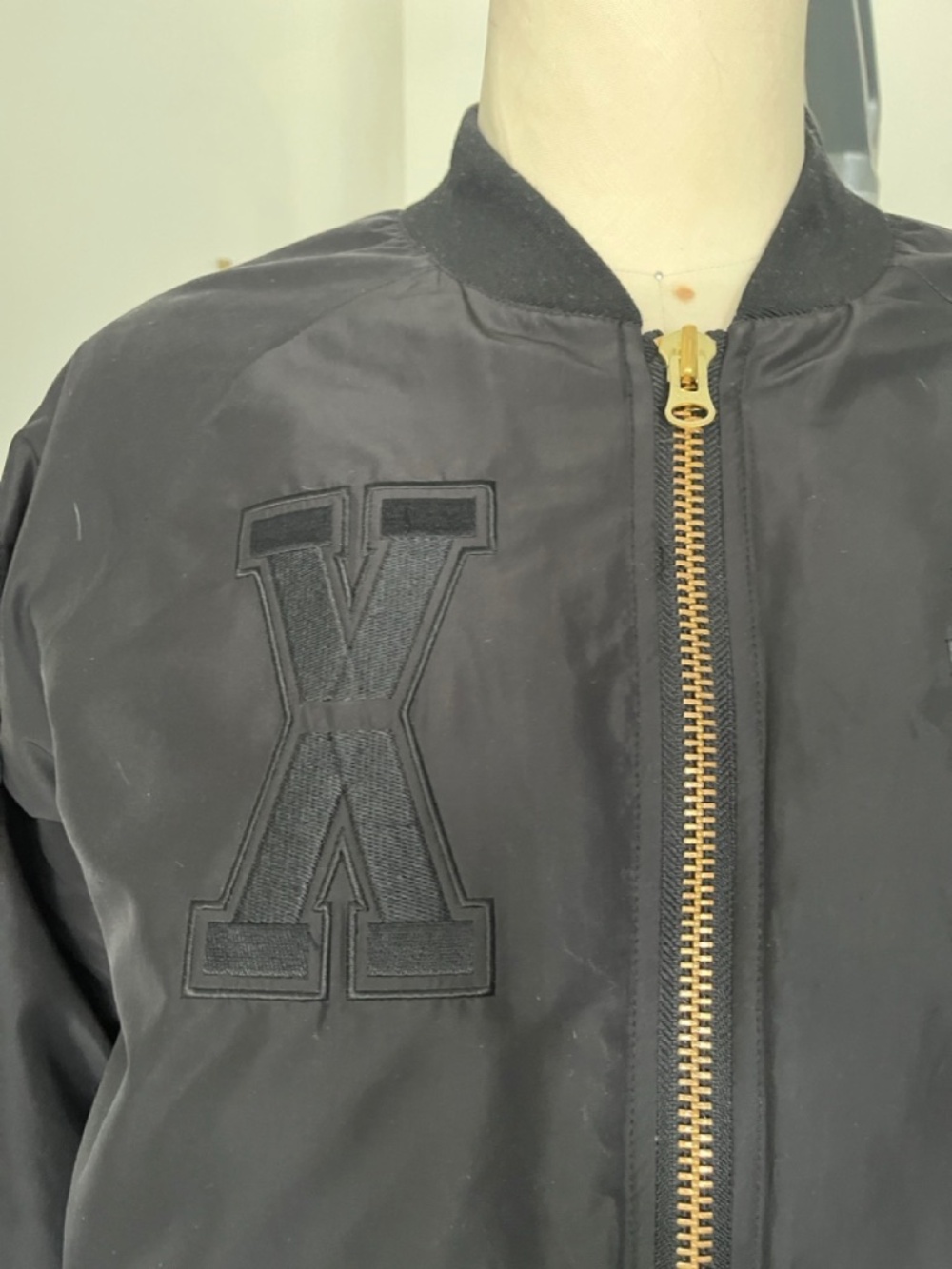 PUMA x Vashtie NYC Varsity Bomber Jacket Black Patches Rare Sample Size M
